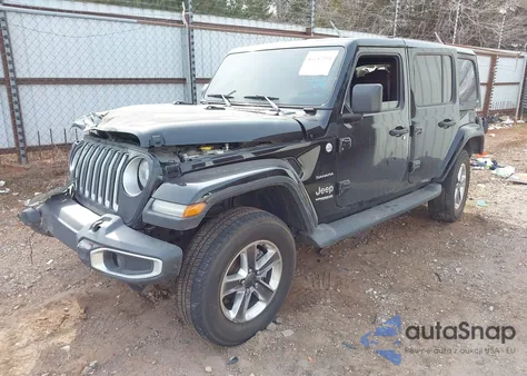 2020 Jeep Wrangler Unlimited Sahara 4X4 z USA, uszkodzony, nr VIN 1C4HJXEG2LW331923